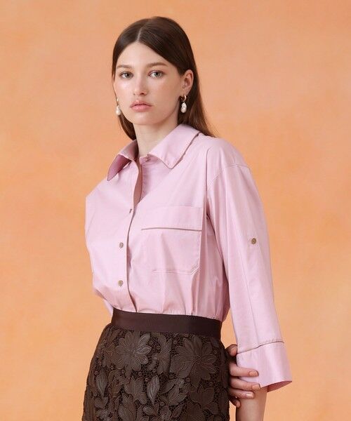 ANAYI / アナイ シャツ・ブラウス | ブライトグログラン配色シャツ | 詳細9