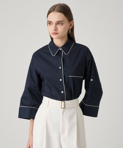 ANAYI / アナイ シャツ・ブラウス | ブライトグログラン配色シャツ | 詳細16