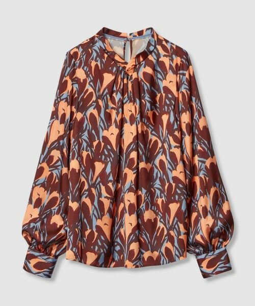 ANAYI / アナイ シャツ・ブラウス | 【セットアップ対応商品】ペイントフラワープリントスリットネック ブラウス | 詳細14