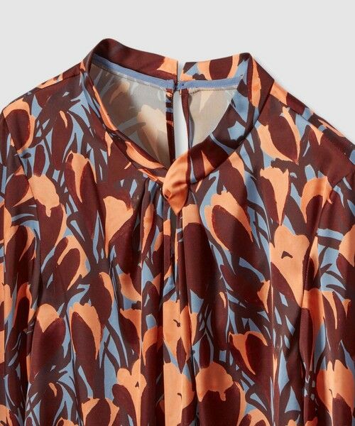 ANAYI / アナイ シャツ・ブラウス | 【セットアップ対応商品】ペイントフラワープリントスリットネック ブラウス | 詳細16
