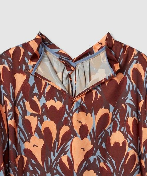 ANAYI / アナイ シャツ・ブラウス | 【セットアップ対応商品】ペイントフラワープリントスリットネック ブラウス | 詳細20