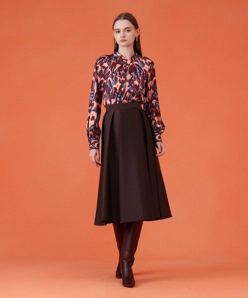 ANAYI / アナイ シャツ・ブラウス | 【セットアップ対応商品】ペイントフラワープリントスリットネック ブラウス | 詳細11