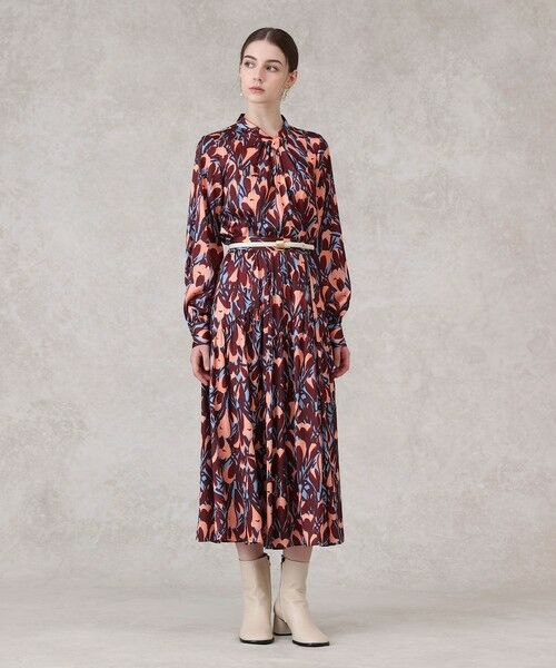 ANAYI / アナイ シャツ・ブラウス | 【セットアップ対応商品】ペイントフラワープリントスリットネック ブラウス | 詳細12