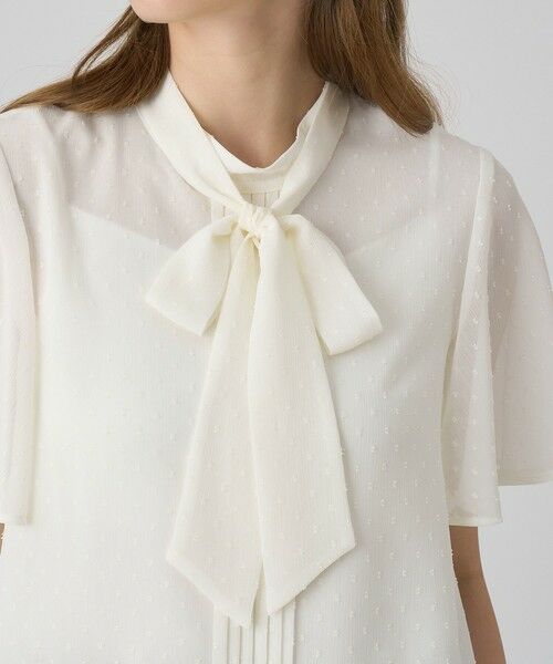 ANAYI / アナイ シャツ・ブラウス | カットドット楊柳ボウタイ ブラウス | 詳細2