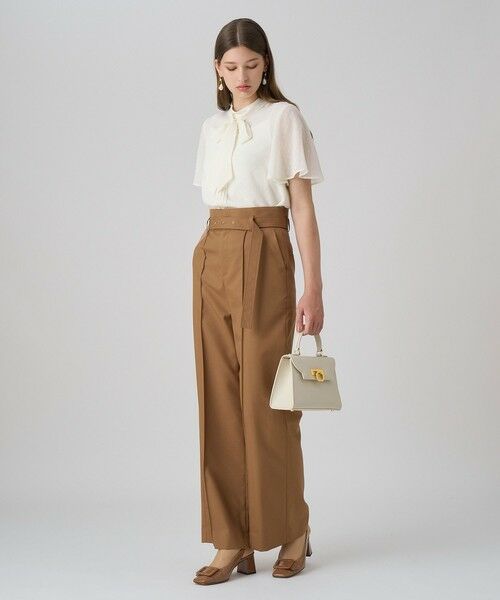 ANAYI / アナイ シャツ・ブラウス | カットドット楊柳ボウタイ ブラウス | 詳細3