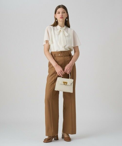 ANAYI / アナイ シャツ・ブラウス | カットドット楊柳ボウタイ ブラウス | 詳細4