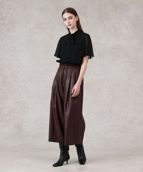 ANAYI / アナイ シャツ・ブラウス | カットドット楊柳ボウタイ ブラウス | 詳細14