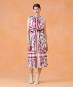 ANAYI / アナイ ロング・マキシ丈ワンピース | スカーフプリントタック ワンピース