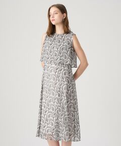 ANAYI / アナイ ロング・マキシ丈ワンピース | ペイズリーシフォンレイヤードワンピース