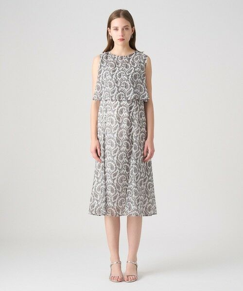 ANAYI / アナイ ロング・マキシ丈ワンピース | ペイズリーシフォンレイヤードワンピース | 詳細1