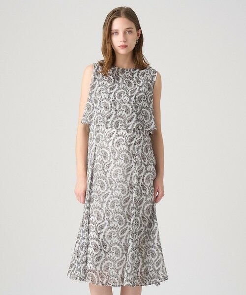 ANAYI / アナイ ロング・マキシ丈ワンピース | ペイズリーシフォンレイヤードワンピース | 詳細4