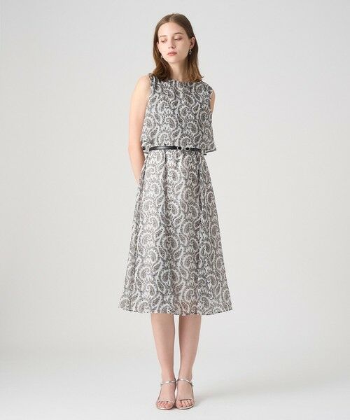 ANAYI / アナイ ロング・マキシ丈ワンピース | ペイズリーシフォンレイヤードワンピース | 詳細5