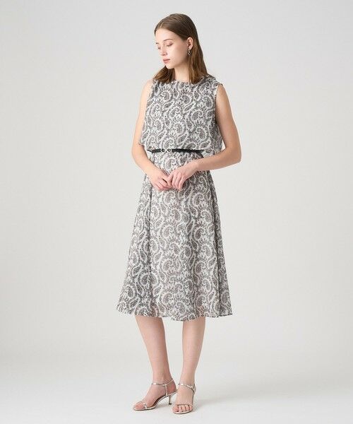 ANAYI / アナイ ロング・マキシ丈ワンピース | ペイズリーシフォンレイヤードワンピース | 詳細7