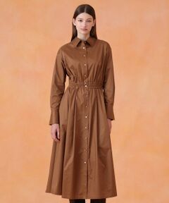 ANAYI / アナイ ロング・マキシ丈ワンピース | ブライトグログランシャツ ワンピース