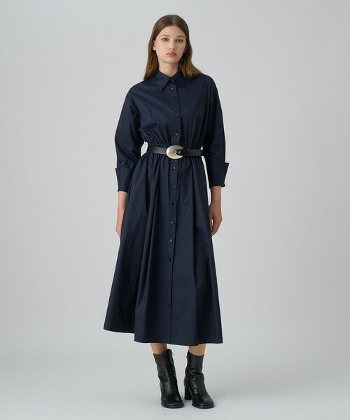 ANAYI / アナイ ロング・マキシ丈ワンピース | ブライトグログランシャツ ワンピース | 詳細1