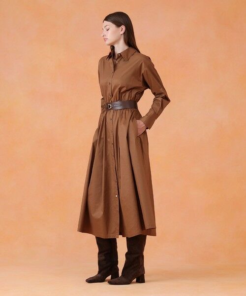 ANAYI / アナイ ロング・マキシ丈ワンピース | ブライトグログランシャツ ワンピース | 詳細8