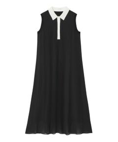 ANAYI / アナイ ミニ丈・ひざ丈ワンピース | シフォンコンビ配色カラーワンピース