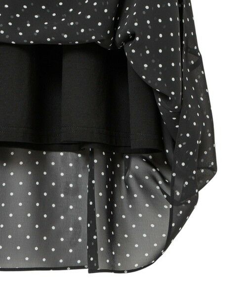 ANAYI / アナイ ミニ丈・ひざ丈ワンピース | シフォンコンビ配色カラーワンピース | 詳細11