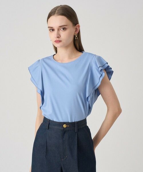 ANAYI / アナイ カットソー | コットンスムースダブルフリルプルオーバー | 詳細15