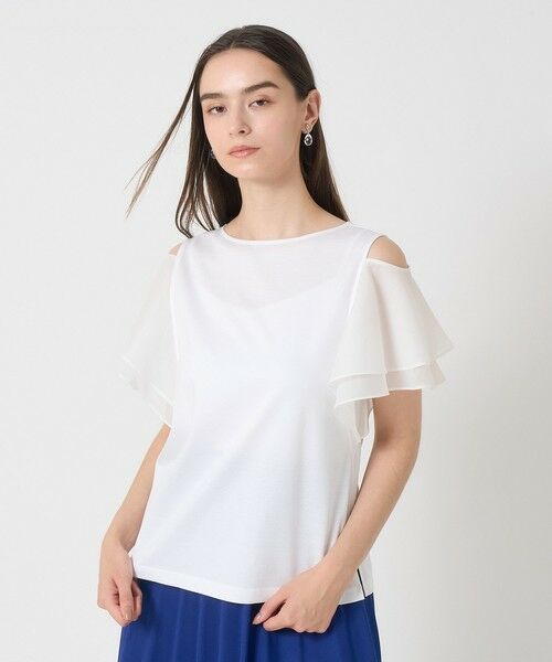 ANAYI / アナイ カットソー | ライトポンチオフショルプルオーバー(white (01))