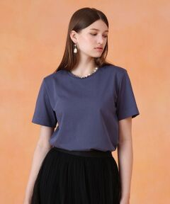 ANAYI / アナイ カットソー | コットン天竺刺繍プルオーバー