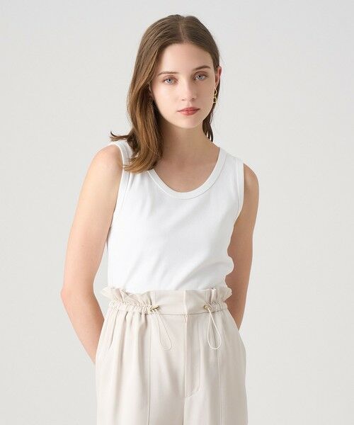 ANAYI / アナイ タンクトップ | コットンフライスタンクトップ(white (01))
