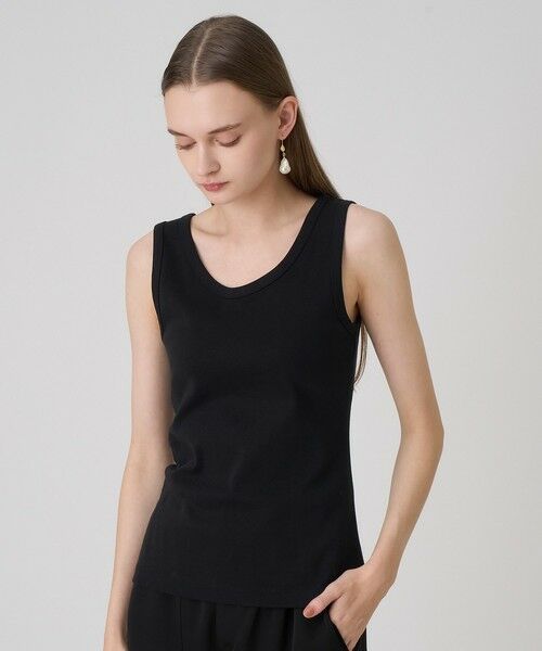 ANAYI / アナイ タンクトップ | コットンフライスタンクトップ(black (95))