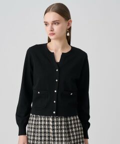 ANAYI / アナイ カーディガン・ボレロ | アソートビジュー釦ポケット カーディガン