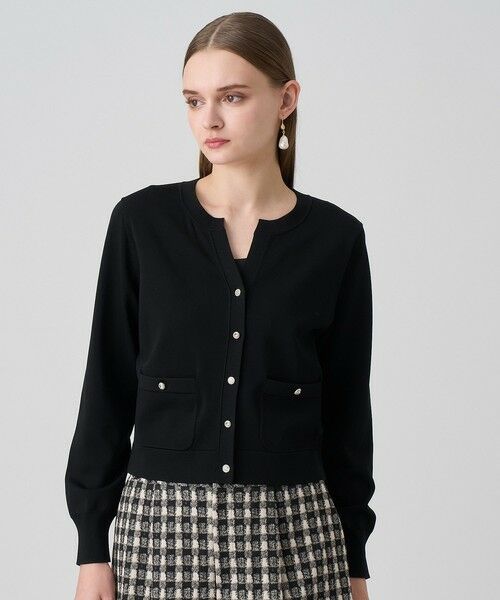 ANAYI/アナイ アソートビジュー釦ポケット カーディガン black (95) 36 ANAYI/アナイ アソートビジュー釦ポケット カーディガン black (95) 36