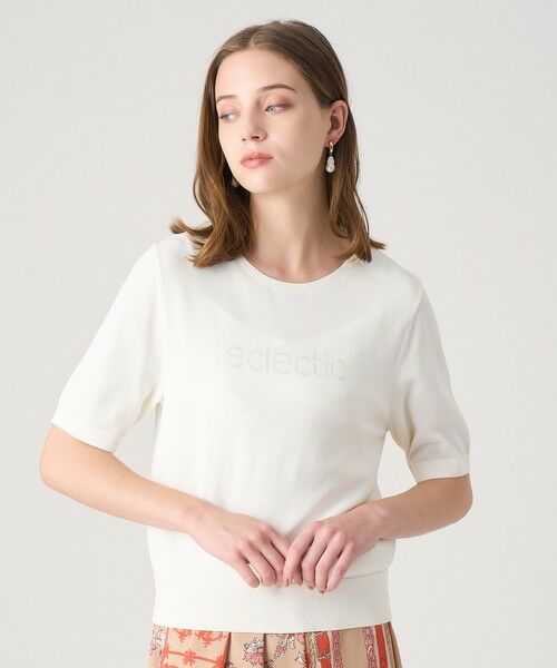 ANAYI / アナイ ニット・セーター | ECLECTIC ロゴプルオーバー(off white (02))