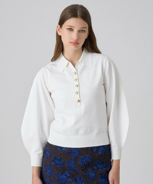 ANAYI / アナイ ポロシャツ | プレーティングポロプルオーバー(off white (02))