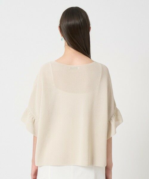 ANAYI / アナイ ニット・セーター | 和紙ガーターフリル袖プルオーバー | 詳細3