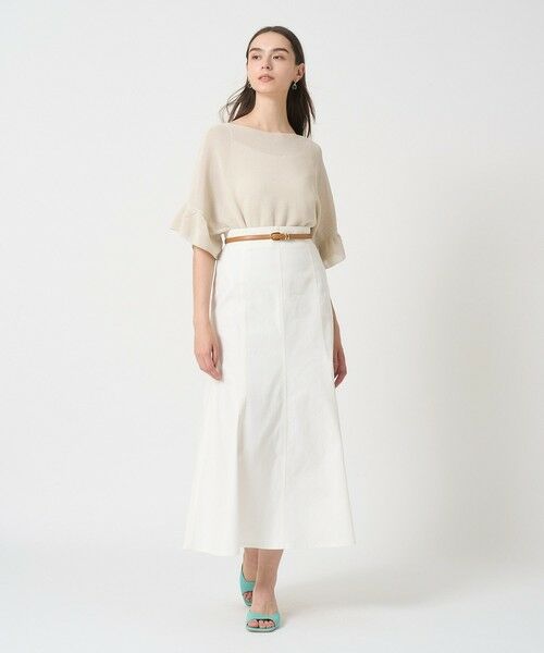 ANAYI / アナイ ニット・セーター | 和紙ガーターフリル袖プルオーバー | 詳細5