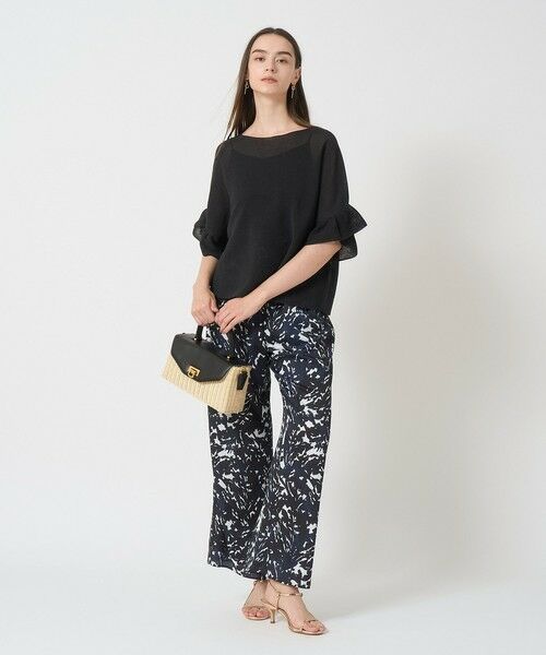 ANAYI / アナイ ニット・セーター | 和紙ガーターフリル袖プルオーバー | 詳細20