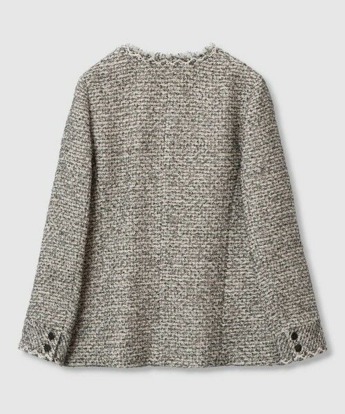 ANAYI / アナイ ノーカラージャケット | ラメファンシーツイード4ポケット ジャケット | 詳細6