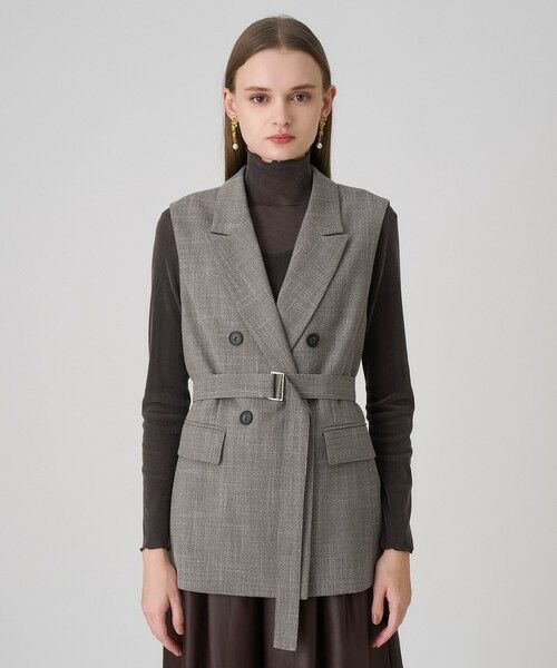 ANAYI / アナイ その他アウター | 【セットアップ対応商品】ポリツイルベルテッドジレ | 詳細1