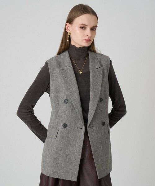 ANAYI / アナイ その他アウター | 【セットアップ対応商品】ポリツイルベルテッドジレ | 詳細4