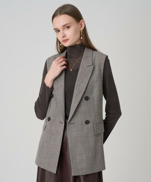 ANAYI / アナイ その他アウター | 【セットアップ対応商品】ポリツイルベルテッドジレ(beige (11))