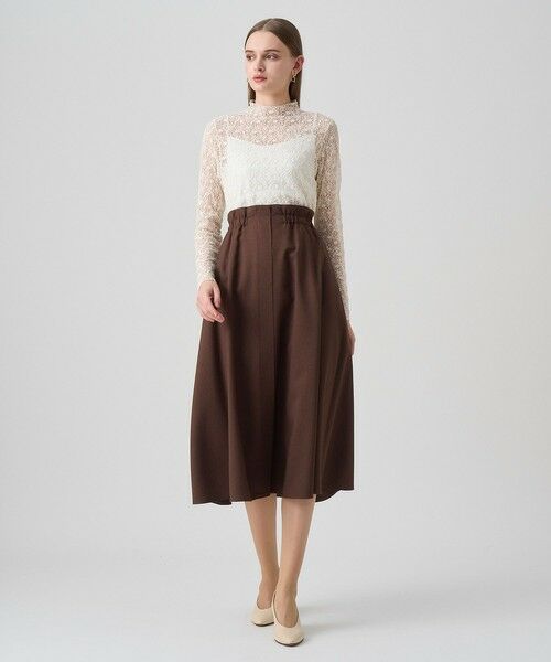 ANAYI / アナイ ロング・マキシ丈スカート | 【セットアップ対応商品】ドライツイルギャザースカート | 詳細14