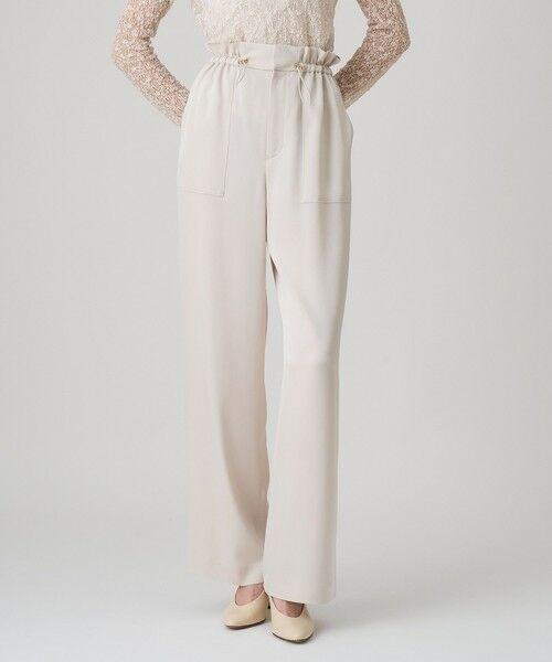 ANAYI / アナイ その他パンツ | 【セットアップ対応商品】ストレッチサテンポケットパンツ | 詳細4