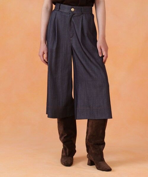 ANAYI / アナイ その他パンツ | 【セットアップ対応商品】ライトデニムライクガウチョパンツ | 詳細1