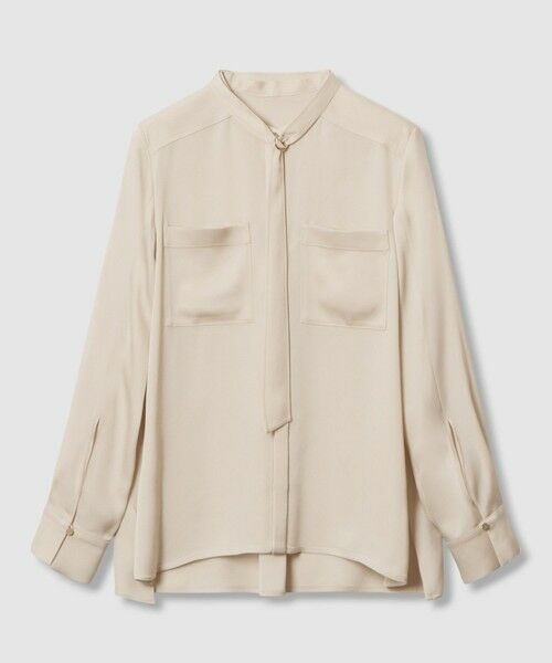 ANAYI / アナイ シャツ・ブラウス | 【セットアップ対応商品】ストレッチサテンタイ付き ブラウス | 詳細8
