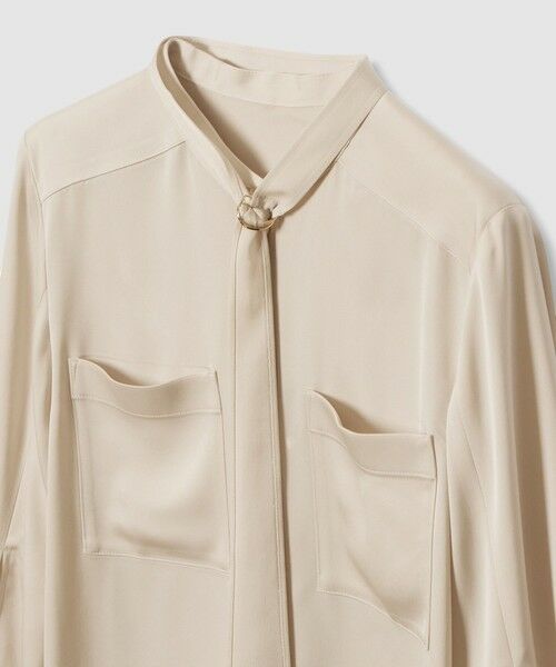 ANAYI / アナイ シャツ・ブラウス | 【セットアップ対応商品】ストレッチサテンタイ付き ブラウス | 詳細11