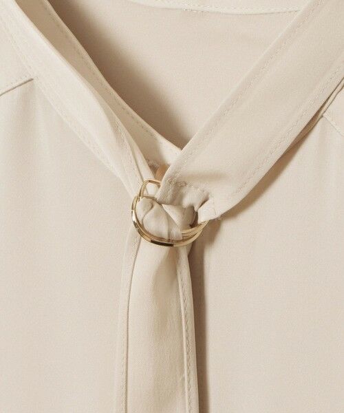 ANAYI / アナイ シャツ・ブラウス | 【セットアップ対応商品】ストレッチサテンタイ付き ブラウス | 詳細12