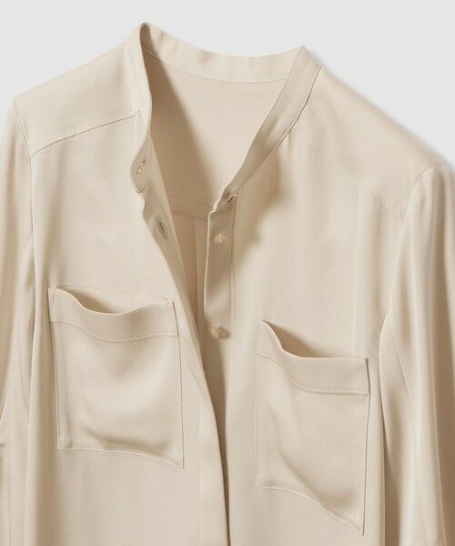 ANAYI / アナイ シャツ・ブラウス | 【セットアップ対応商品】ストレッチサテンタイ付き ブラウス | 詳細13