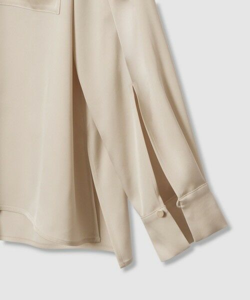 ANAYI / アナイ シャツ・ブラウス | 【セットアップ対応商品】ストレッチサテンタイ付き ブラウス | 詳細15