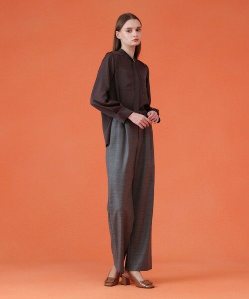 ANAYI / アナイ シャツ・ブラウス | 【セットアップ対応商品】ストレッチサテンタイ付き ブラウス | 詳細20