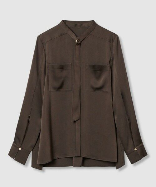 ANAYI / アナイ シャツ・ブラウス | 【セットアップ対応商品】ストレッチサテンタイ付き ブラウス | 詳細21