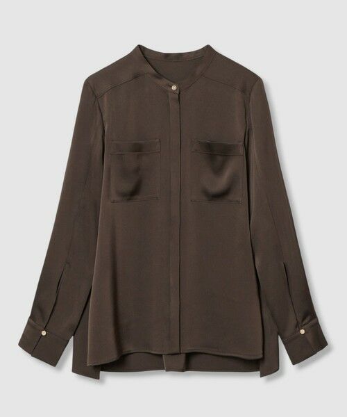 ANAYI / アナイ シャツ・ブラウス | 【セットアップ対応商品】ストレッチサテンタイ付き ブラウス | 詳細23