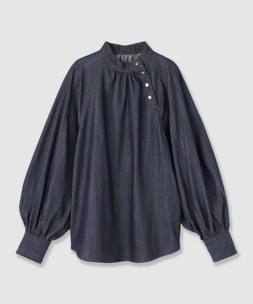 ANAYI / アナイ シャツ・ブラウス | 【セットアップ対応商品】ライトデニムライクボウブラウス | 詳細11